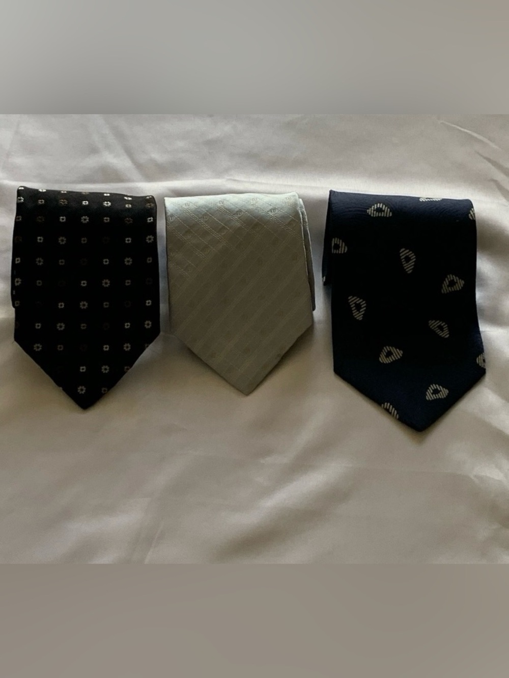 LOT of 3: RUBINACCI Giorgio Armani Altea Milano Italian Silk Ties - Luxury AS IS
